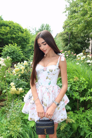 Charline Printed Bustier Mini Dress