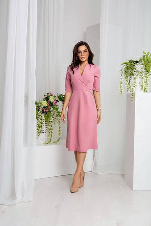 Lucile Tie-Back Midi Dress