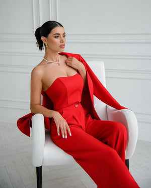 Eugénie Belted Blazer & Trouser Suit