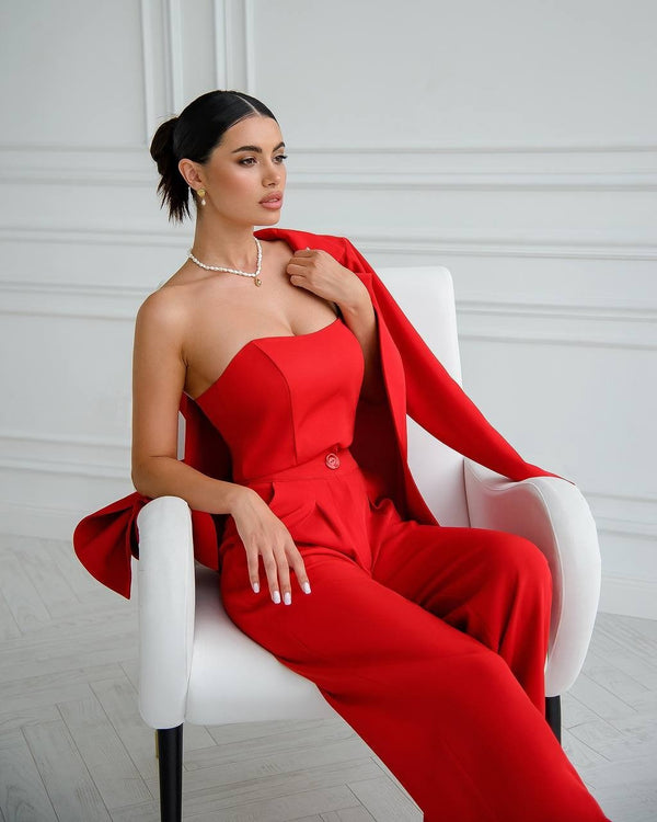 Eugénie Belted Blazer & Trouser Suit