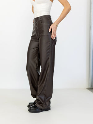 Astrid Belted Wide-Leg Trousers