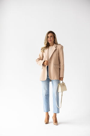 Adrienne Oversized Blazer – Beige