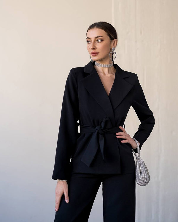 Eugénie Belted Blazer & Trouser Suit