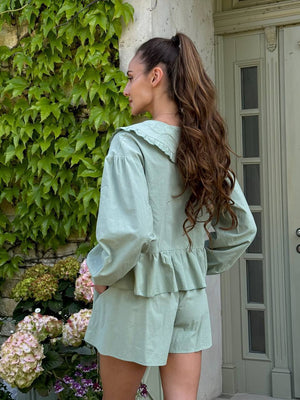 Set de bumbac Asel oliv