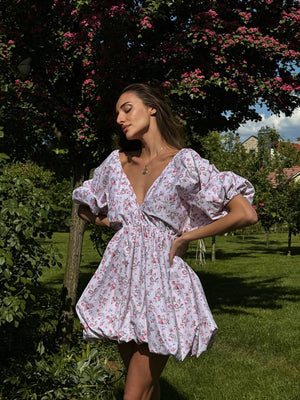 Rochie mini cu baloane Meadow Whisper