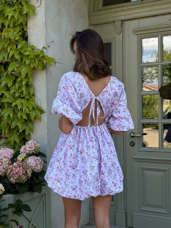 Rochie mini cu baloane Meadow Whisper