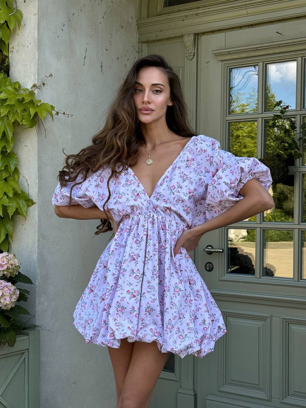 Rochie mini cu baloane Meadow Whisper