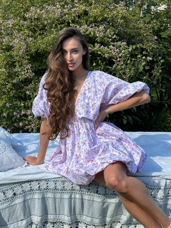 Rochie mini cu baloane Meadow Whisper