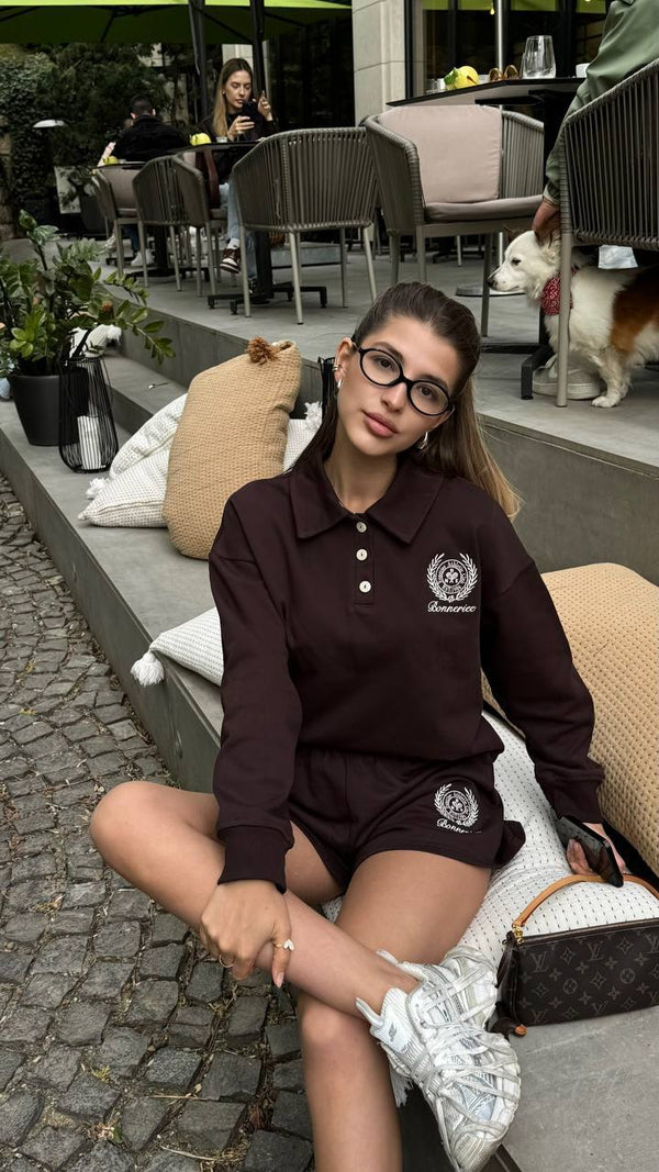 Set polo de tenis cu ciocolată