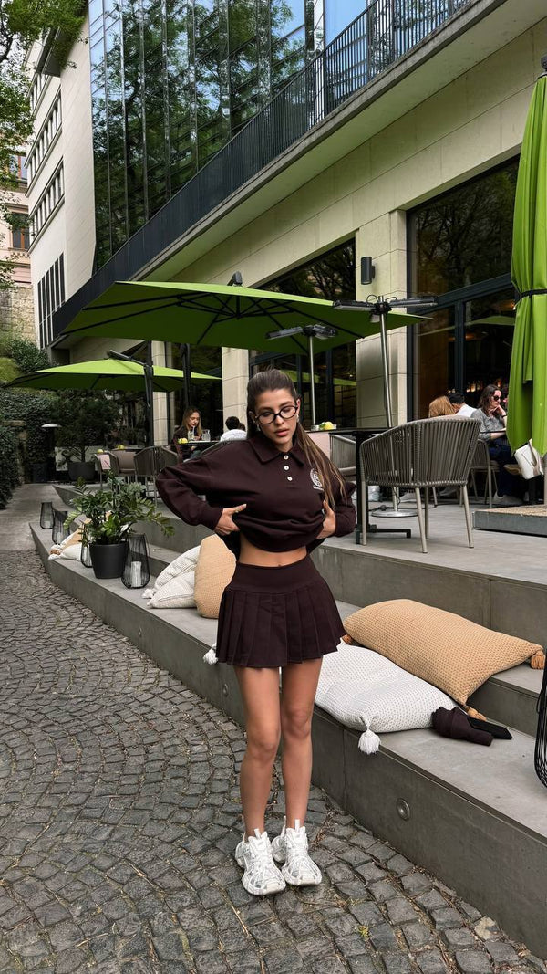 Set polo de tenis cu ciocolată