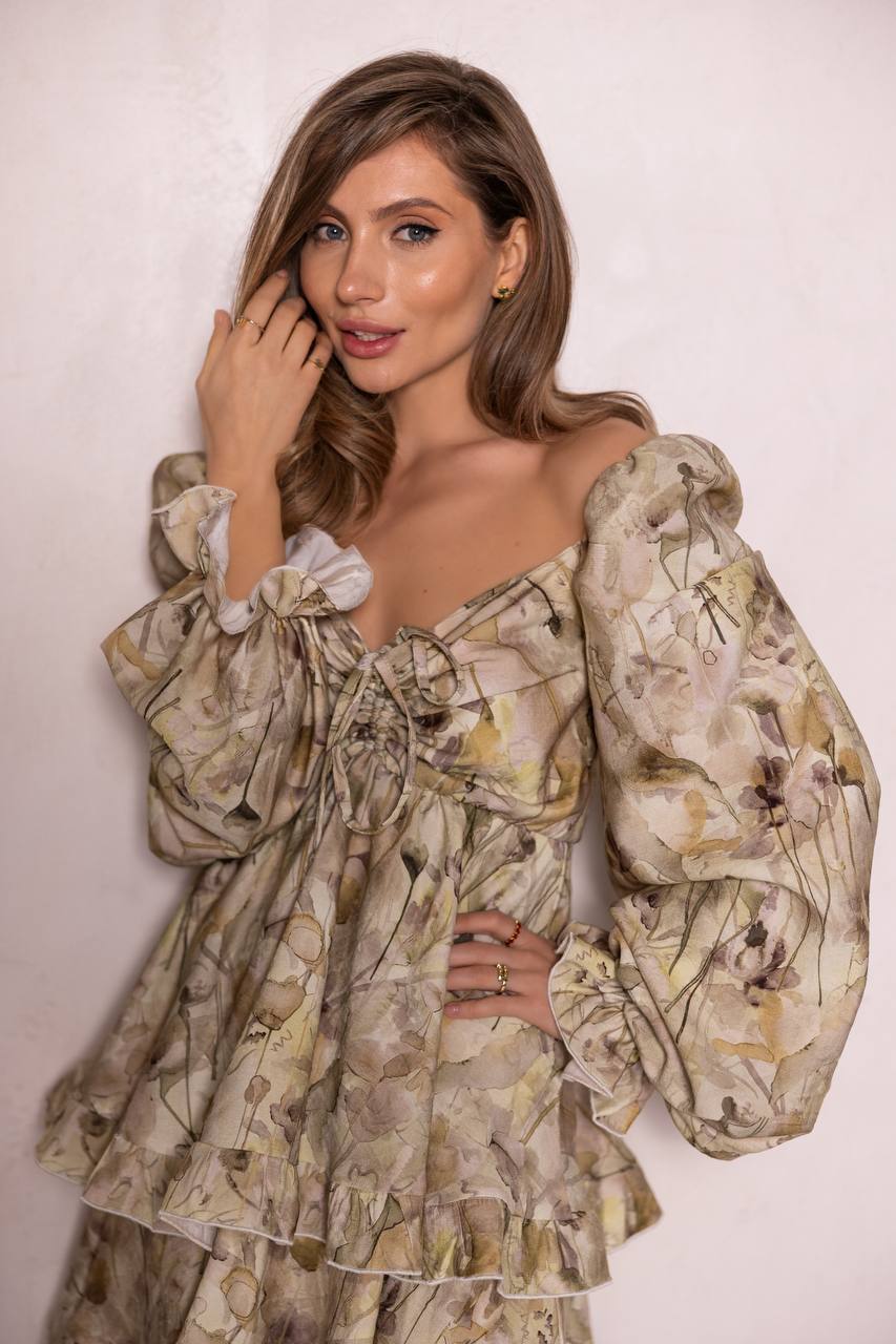 Wildflower Tinsul Print Mini Dress