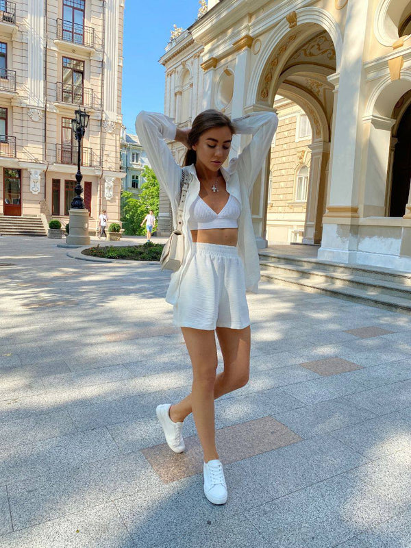 Set cămașă ivory Sunny