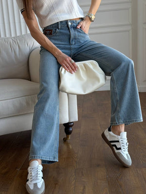 Celin Straight Leg Denim Jeans