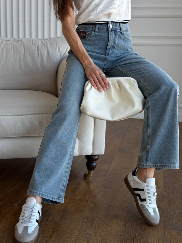Celin Straight Leg Denim Jeans