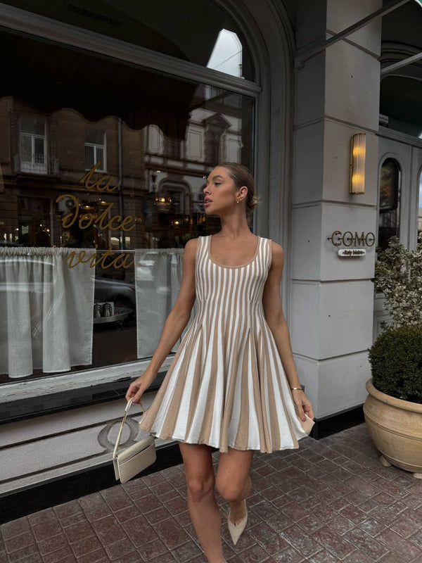 Sand-Stripe Mallorca Sundress