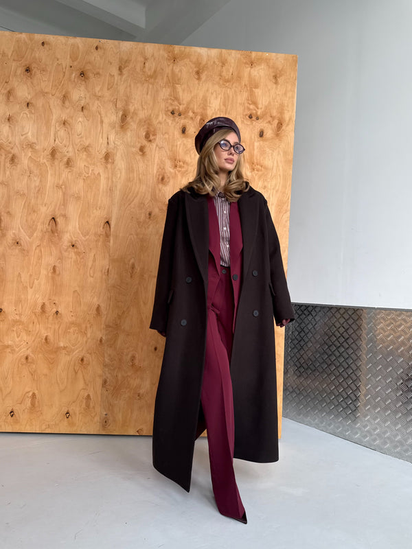 Solange Belted Longline Coat