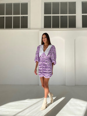 Bernadette Ruched Mini Dress