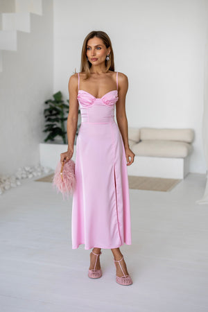 Léa Corset Slip Dress – Pink