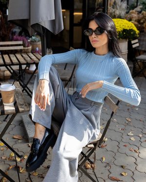 Céline Knit Top & Wide-Leg Set