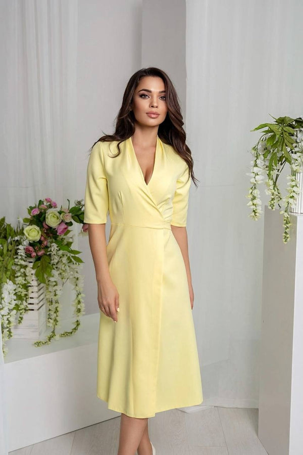 Lucile Tie-Back Midi Dress