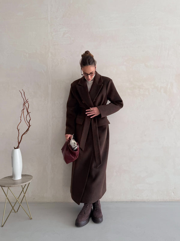 Solange Belted Longline Coat