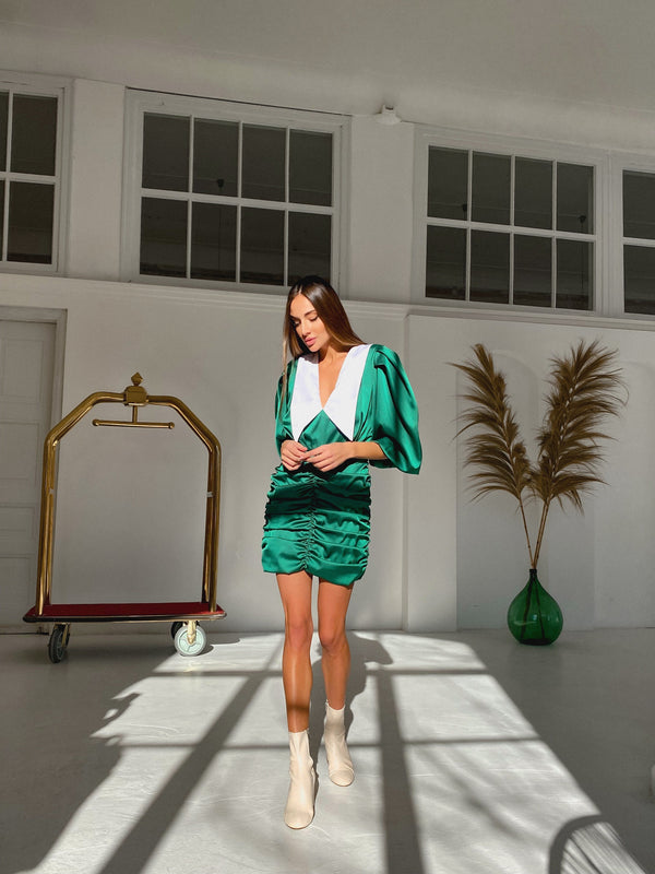 Bernadette Ruched Mini Dress