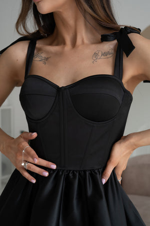 Léontine Tie-Strap Tiered Mini Dress – Mango
