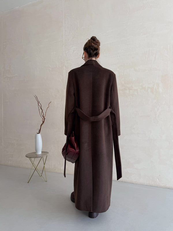 Solange Belted Longline Coat