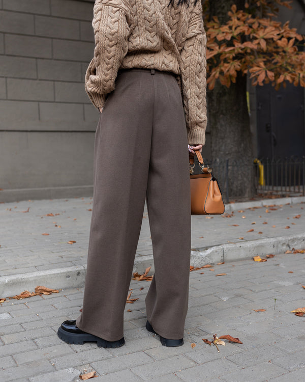 Céline Knit Top & Wide-Leg Set