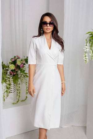 Lucile Tie-Back Midi Dress