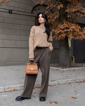 Céline Knit Top & Wide-Leg Set