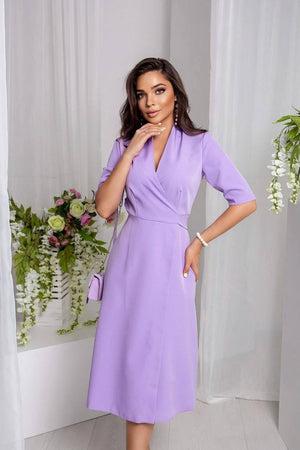 Lucile Tie-Back Midi Dress
