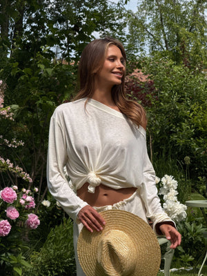 Céleste Off-Shoulder Knit Set – Butter