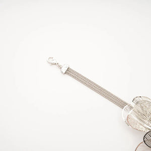 Silver Floral Wire Necklace