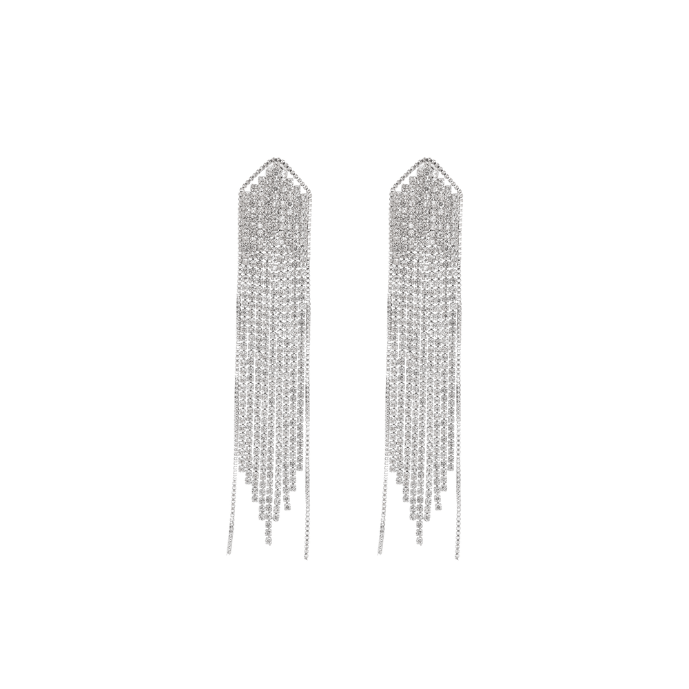 Crystal Chain Statement Necklace