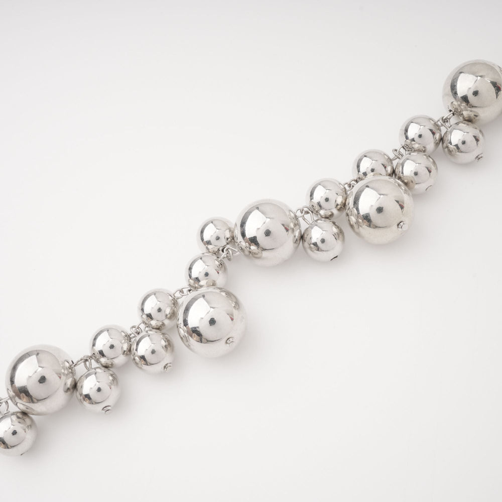 Silver Statement Bubble Necklace
