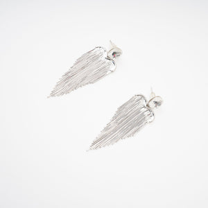 Crystal Top Long Fringe Drop Earrings