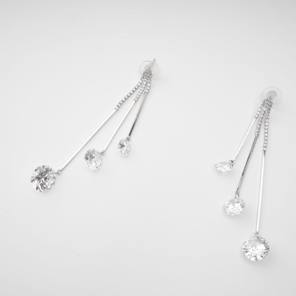 Cascade Crystal Drop Earrings