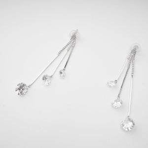 Cascade Crystal Drop Earrings