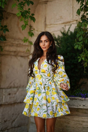 Amalia Flounce Dress