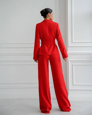 Eugénie Belted Blazer & Trouser Suit