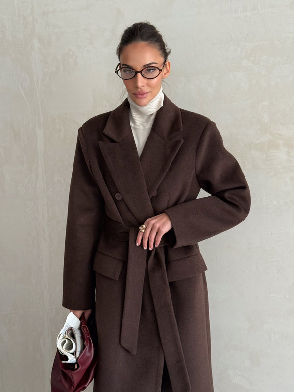 Solange Belted Longline Coat