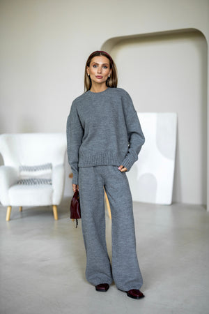 Anouk Knit Lounge Set – Grey