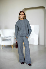 Anouk Knit Lounge Set in Grey