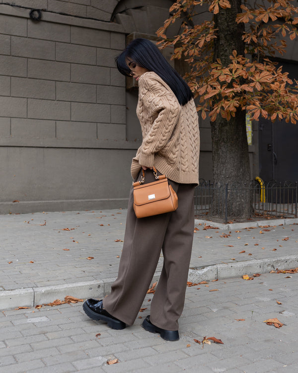 Céline Knit Top & Wide-Leg Set