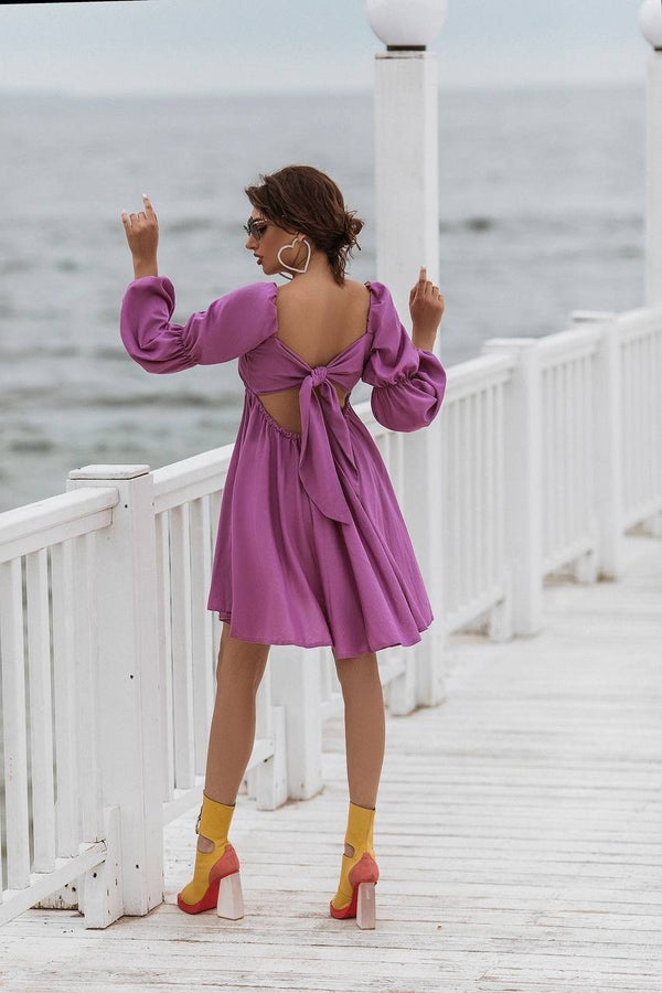 Coralie Off-Shoulder Puff Mini Dress