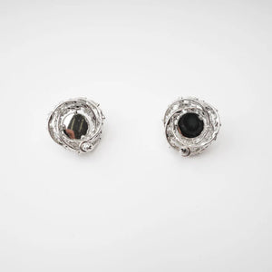 Crystal Halo Pearl Earrings