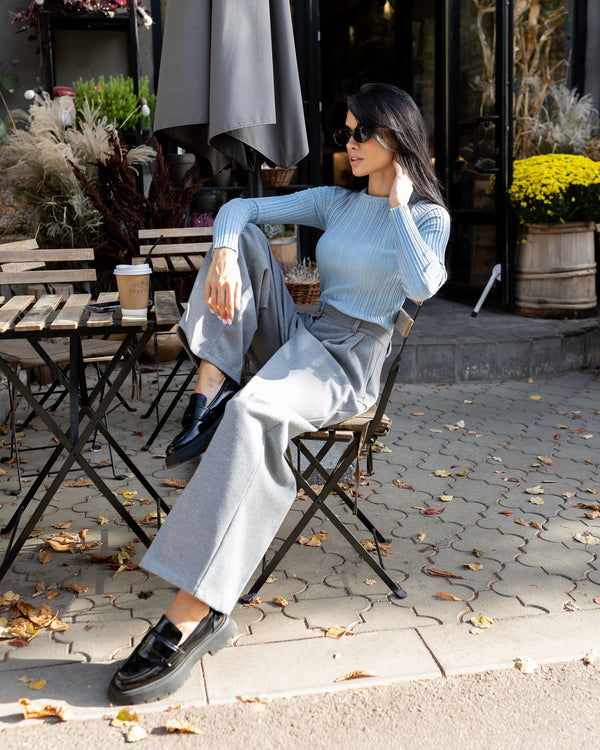 Céline Knit Top & Wide-Leg Set
