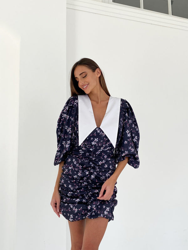 Bernadette Ruched Mini Dress