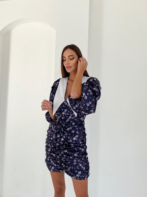 Bernadette Ruched Mini Dress